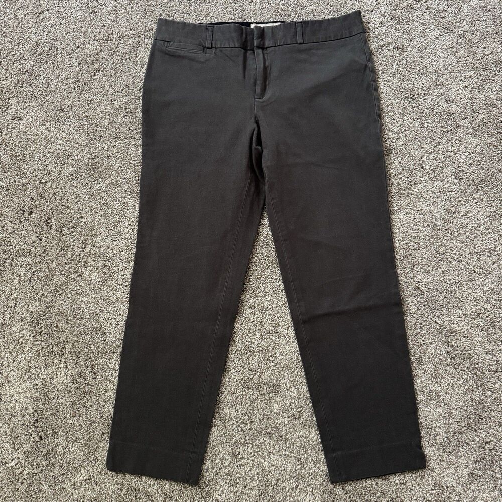 Banana Republic Sloan Fit Gray Capri Cropped Ankle Mid Rise Pants Size 10